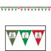 AMSCAN Merry Christmas Paper Pennant Banner 3.82m