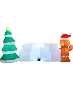 Merry Christmas Sign With Tree And Gingerbread Man Lawn Inflatable 3m 10 Merry Christmas Sign With Tree And Gingerbread Man Lawn Inflatable 3m -PARTY SUPPLIES SHOP merry christmas sign with tree and gingerbread man lawn inflatable 3m 30081 3