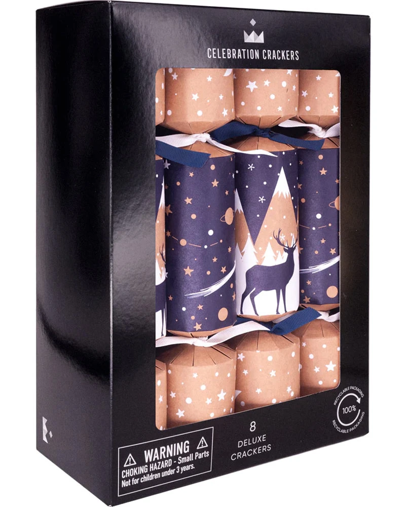 Midnight Mountains Deluxe Christmas Crackers Pack Of 8 4 Midnight Mountains Deluxe Christmas Crackers Pack Of 8 - Image 2