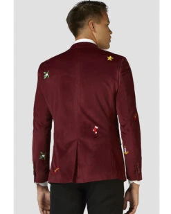 Opposuit Christmas Icons Burgundy Deluxe Mens Blazer -PARTY SUPPLIES SHOP opposuit christmas icons burgundy deluxe mens blazer odjm0020 4