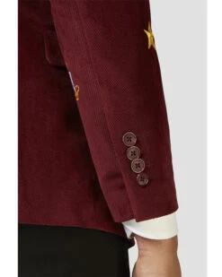 Opposuit Christmas Icons Burgundy Deluxe Mens Blazer -PARTY SUPPLIES SHOP opposuit christmas icons burgundy deluxe mens blazer odjm0020 6