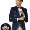 Opposuit Christmas Icons Navy Deluxe Mens Blazer -PARTY SUPPLIES SHOP opposuit christmas icons navy deluxe mens blazer odjm0013 1