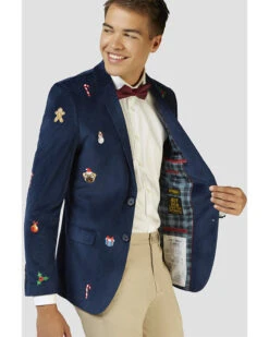 Opposuit Christmas Icons Navy Deluxe Mens Blazer -PARTY SUPPLIES SHOP opposuit christmas icons navy deluxe mens blazer odjm0013 4