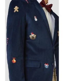Opposuit Christmas Icons Navy Deluxe Mens Blazer -PARTY SUPPLIES SHOP opposuit christmas icons navy deluxe mens blazer odjm0013 6