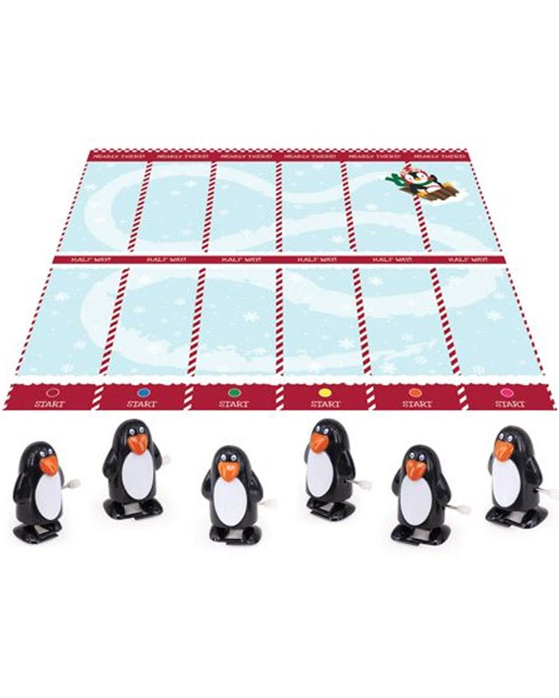 Penguin Racing Christmas Crackers Pack Of 6 4 Penguin Racing Christmas Crackers Pack Of 6 - Image 2