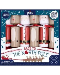 Race To The North Pole Christmas Crackers Pack Of 6