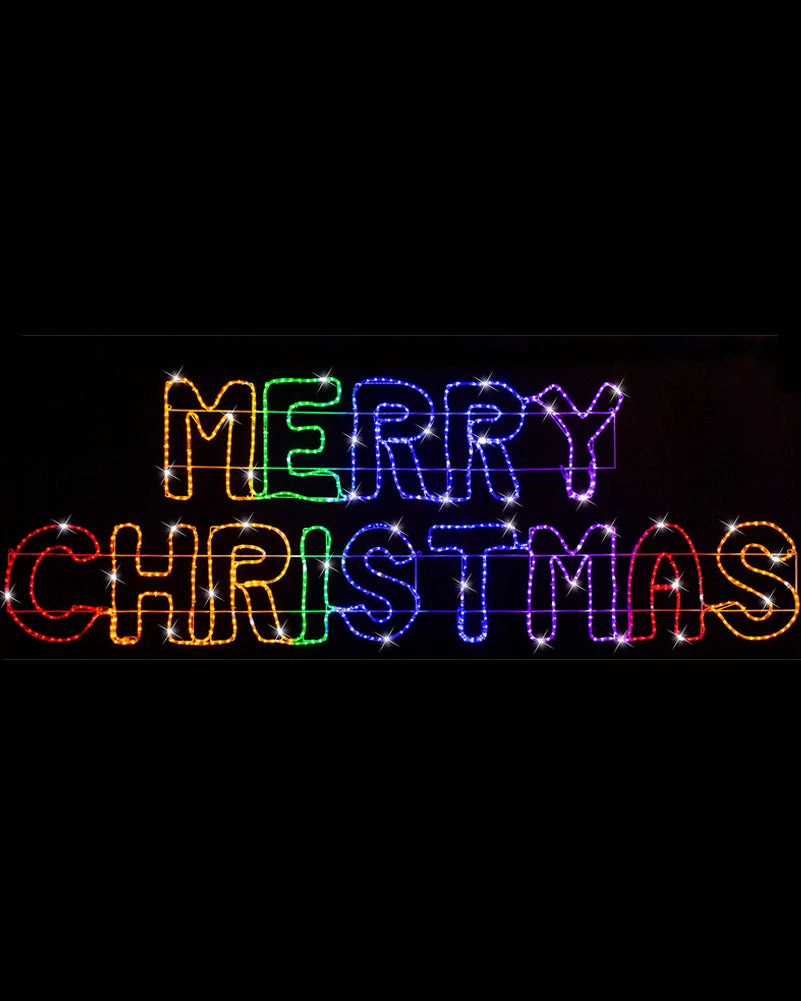 Rainbow Merry Christmas LED Ropelight 2.7m 3 Rainbow Merry Christmas LED Ropelight 2.7m