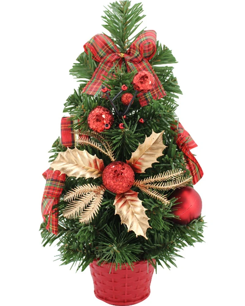 Red Foil Poinsettia Christmas Tree 30cm 3 Red Foil Poinsettia Christmas Tree 30cm