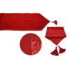 Red Sequin Christmas Table Runner 1.5m 1 Red Sequin Christmas Table Runner 1.5m -PARTY SUPPLIES SHOP red sequin christmas table runner 150cm xm9977