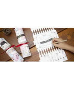 Santa And Elf Kids Colour Me Christmas Crackers Pack Of 6 -PARTY SUPPLIES SHOP santa and elf kids colour me christmas crackers pack of 6 sl0351 3