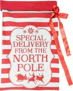 Special Delivery Christmas Sack With Ribbon 77cm
