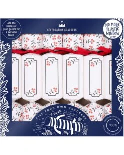 Sprig And Berry Fill Your Own Christmas Crackers Pack Of 6