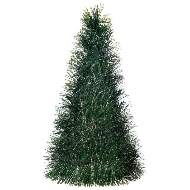 AMSCAN Tinsel Pine Look Christmas Tree Decoration 25cm 3 AMSCAN Tinsel Pine Look Christmas Tree Decoration 25cm