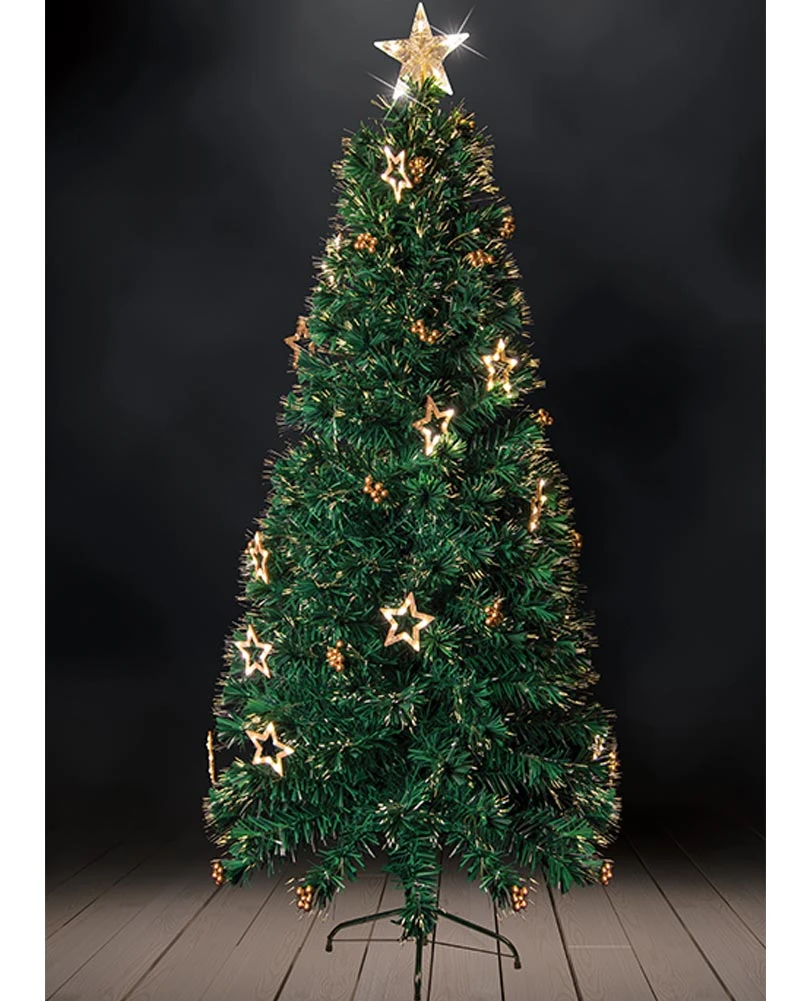 Christmas Tree Fibre Optics LED With Decorative Flash Warm 1.8m 4 Christmas Tree Fibre Optics LED With Decorative Flash Warm 1.8m - Image 2