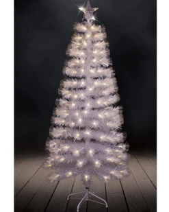 Christmas Tree Fibre Optics LED With Decorative Flash White 1.8m -PARTY SUPPLIES SHOP tree fibre optics led with decorative flash white 1 8m xl0316 2
