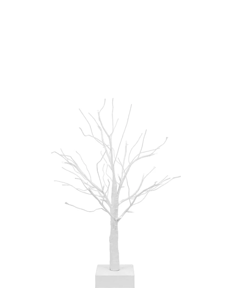 White Light Up Christmas Tree Branch 60cm 3 White Light Up Christmas Tree Branch 60cm